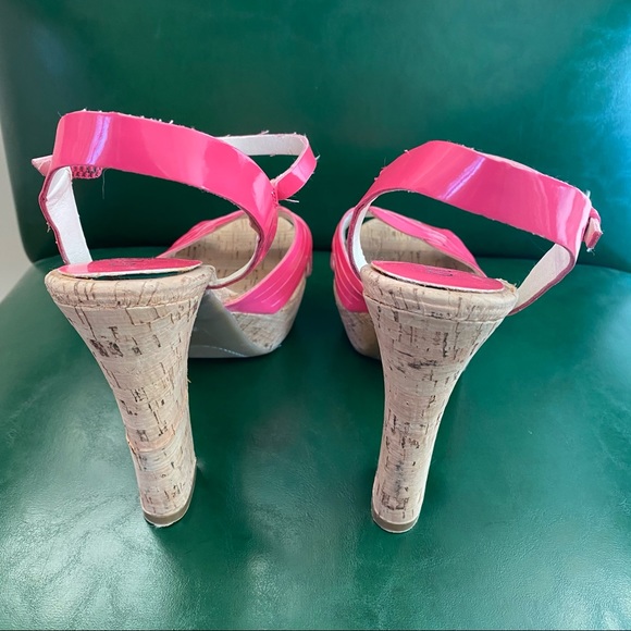 Guess Pink Strappy Heels - Size 8 - Picture 6 of 9
